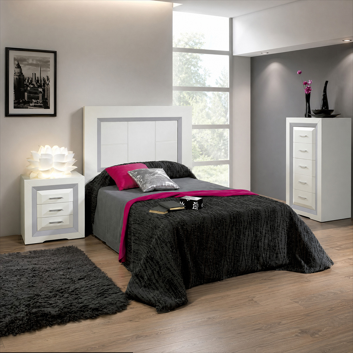 Dormitorio Juvenil de madera de alta calidad / Mod. 2401