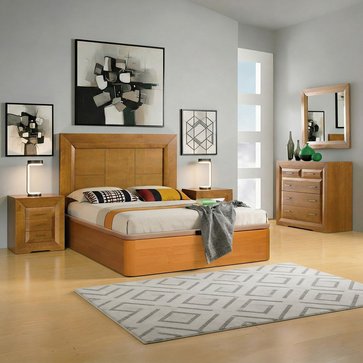 Dormitorio matrimonio EPOCA en Madera / Mod. 2505