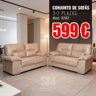 Sofás 3 y 2 plazas