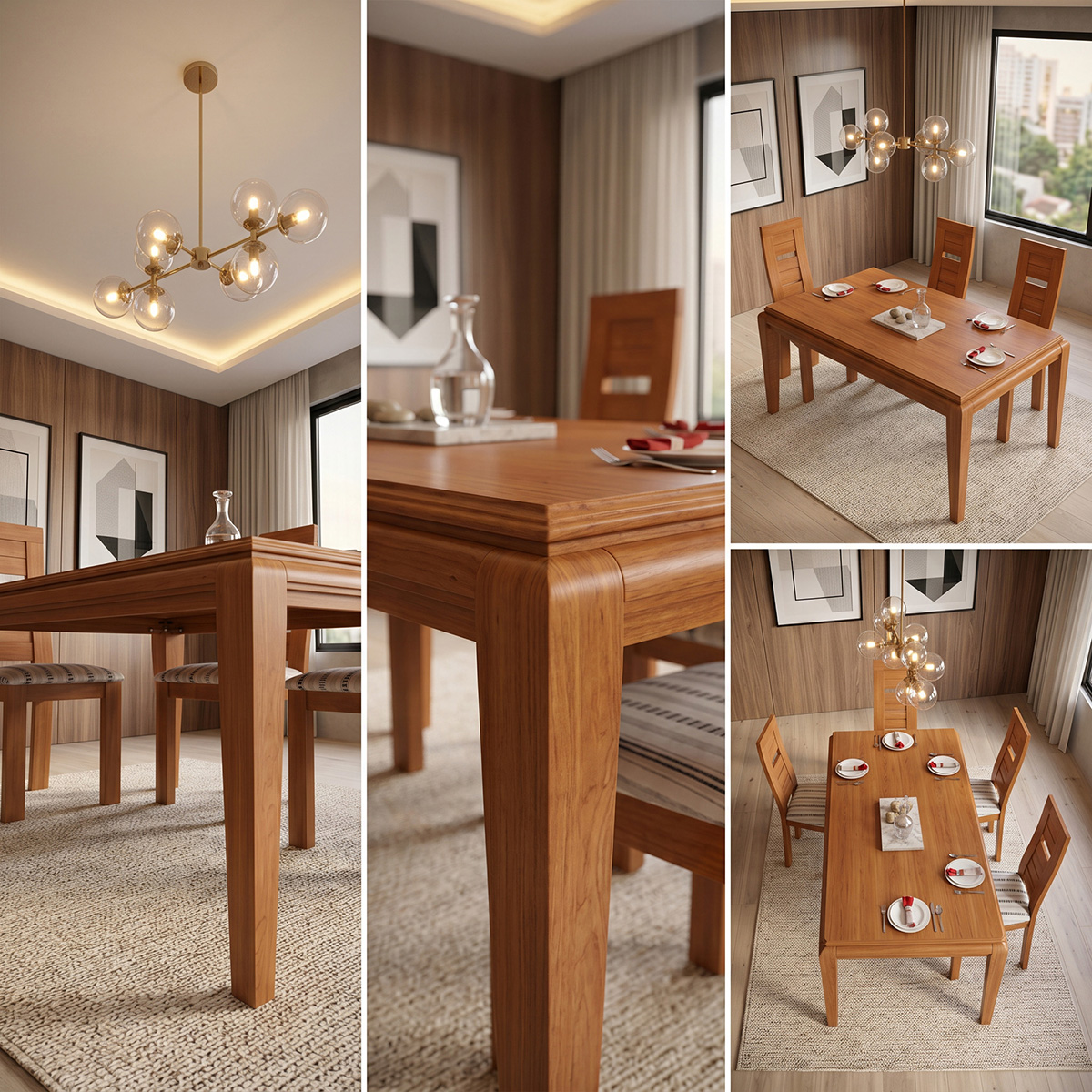 Mesa de Comedor Azahar 140x90 / Mod. 4302 - Imagen 3