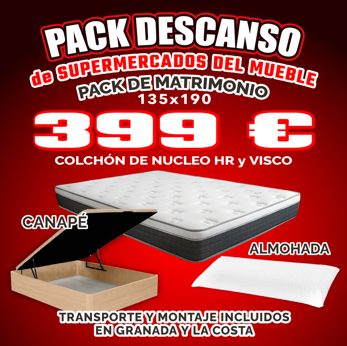 Pack Canapé y Colchón