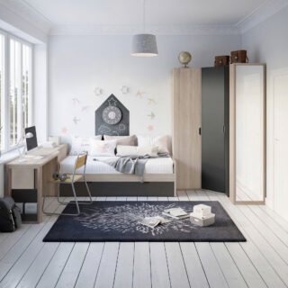 Dormitorio Juvenil HK 19 Compacto Moderno