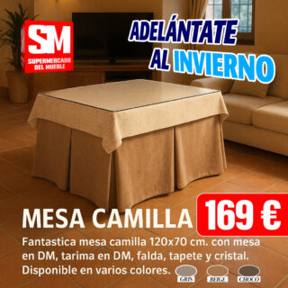 Mesa Camilla 70x120 cm / Ref. 4310