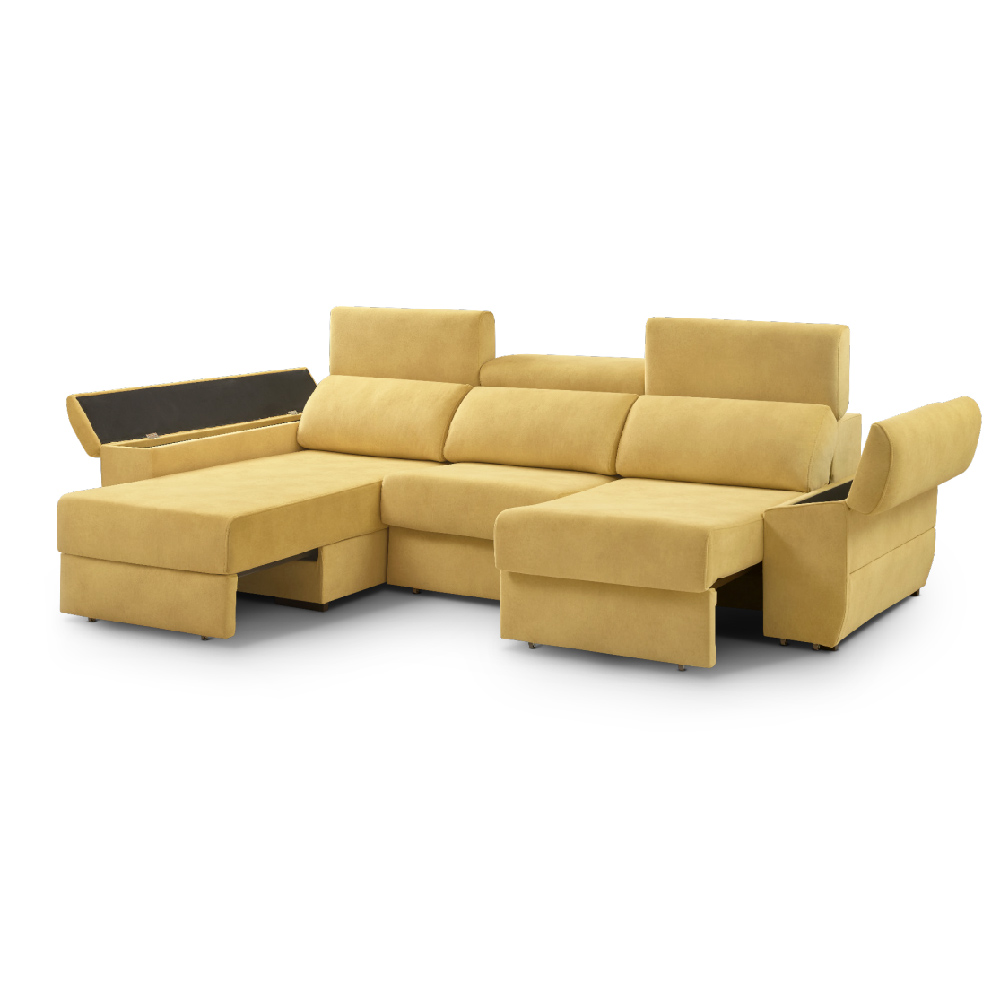 Chaiselongue Cama de asientos con Carro 280 cm / Mod. 5106 - Imagen 2