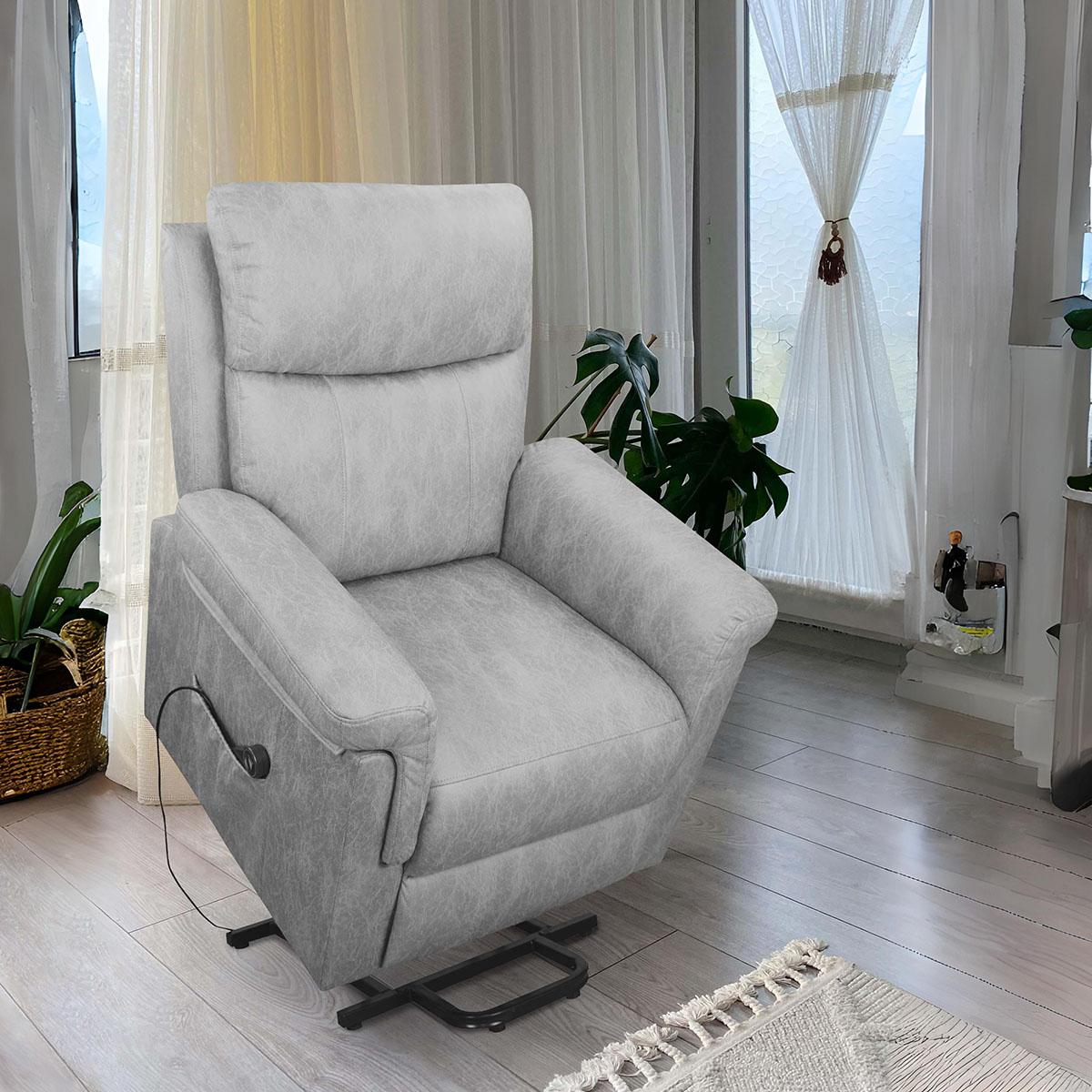 Sillón Relax Eléctrico Levantapersonas Mod. 5424 con sistema de elevación suave, diseño ergonómico y materiales premium, ideal para personas con movilidad reducida.