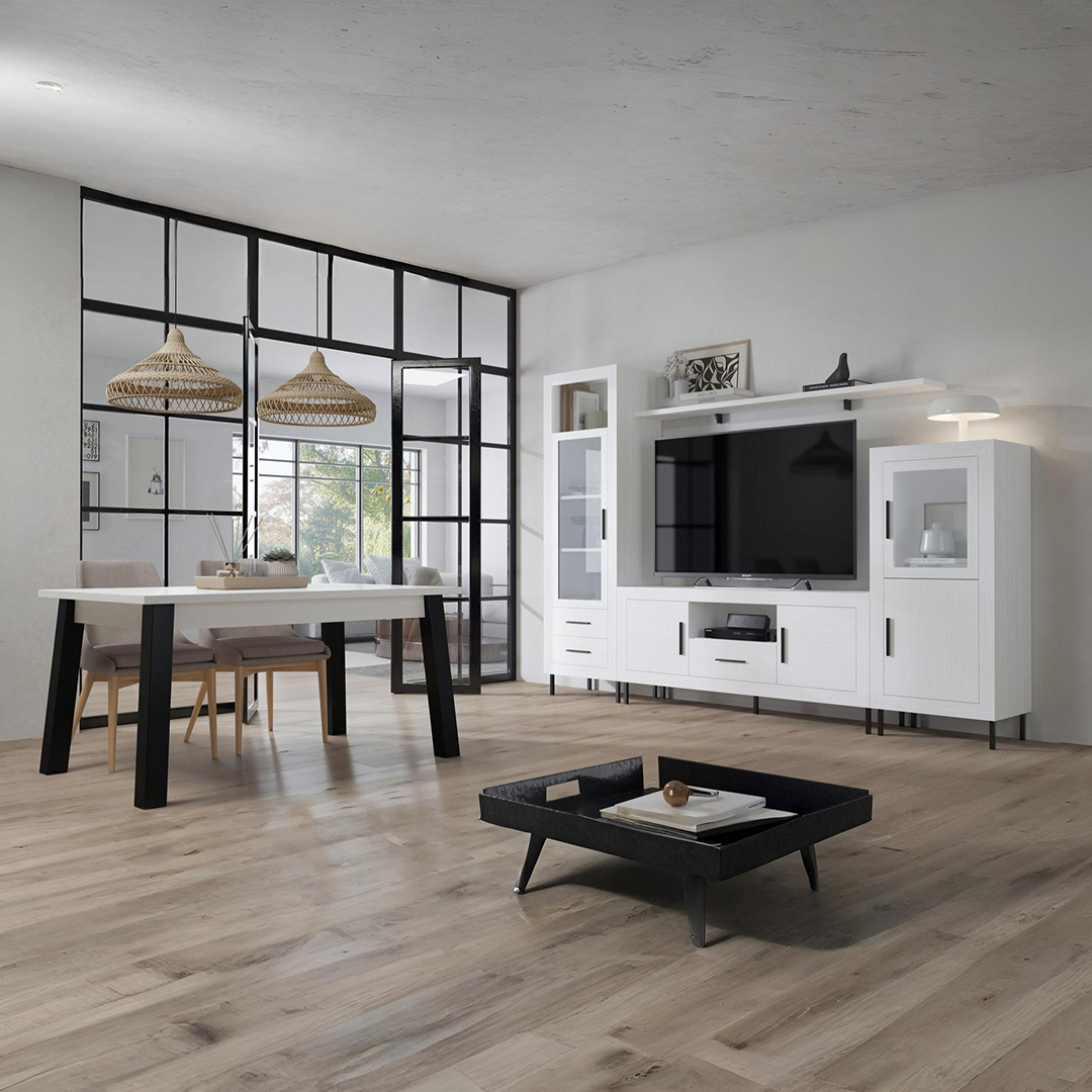 composición de salón moderno.