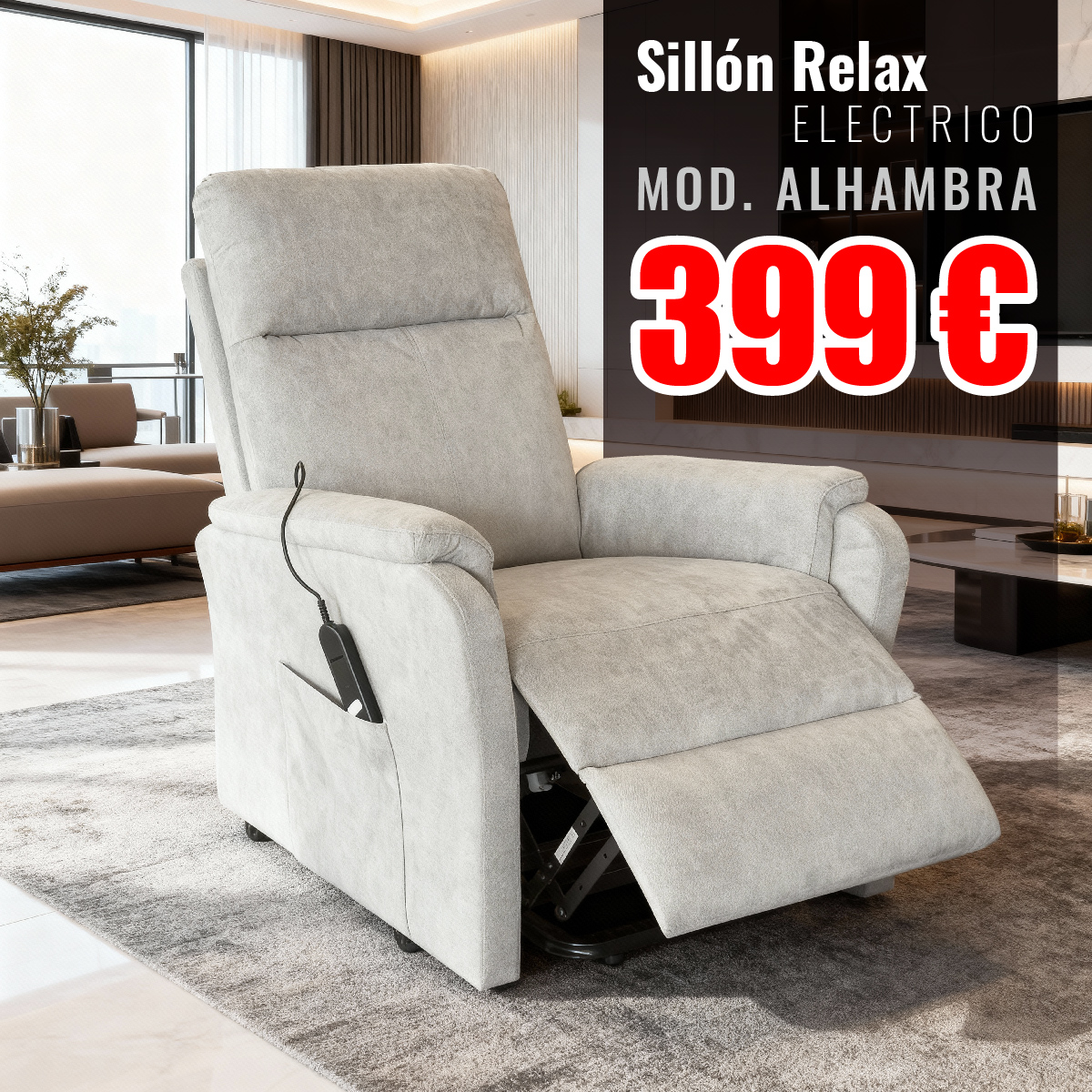 Sillón Relax eléctrico Alhambra