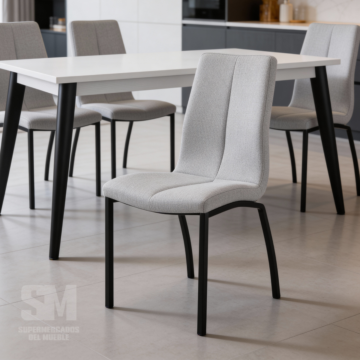 Silla de comedor tapizada moderna/ Mod. 4419 - Imagen 2