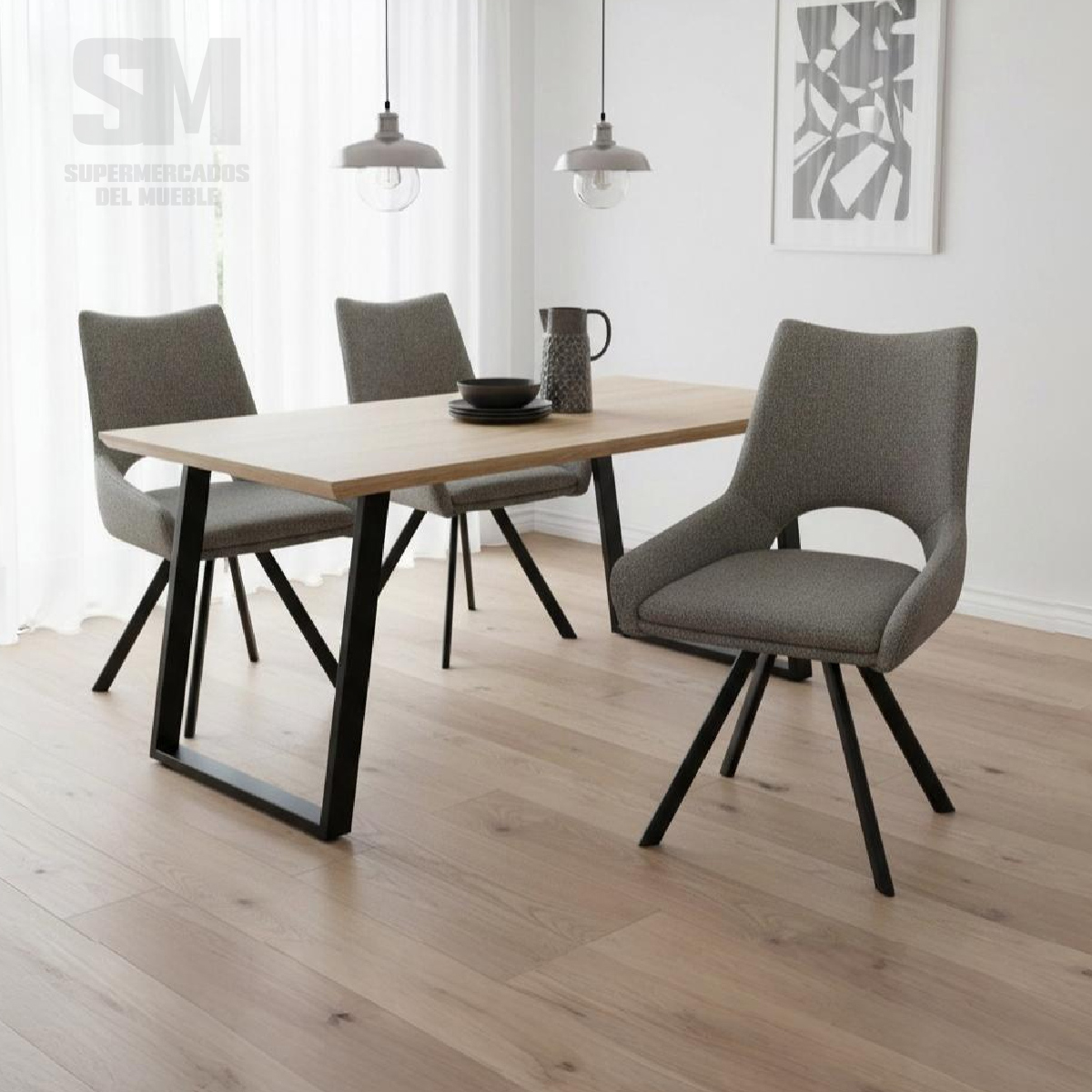 Silla de Comedor Giratoria con sistema de retorno / Mod. 4416 - Imagen 2