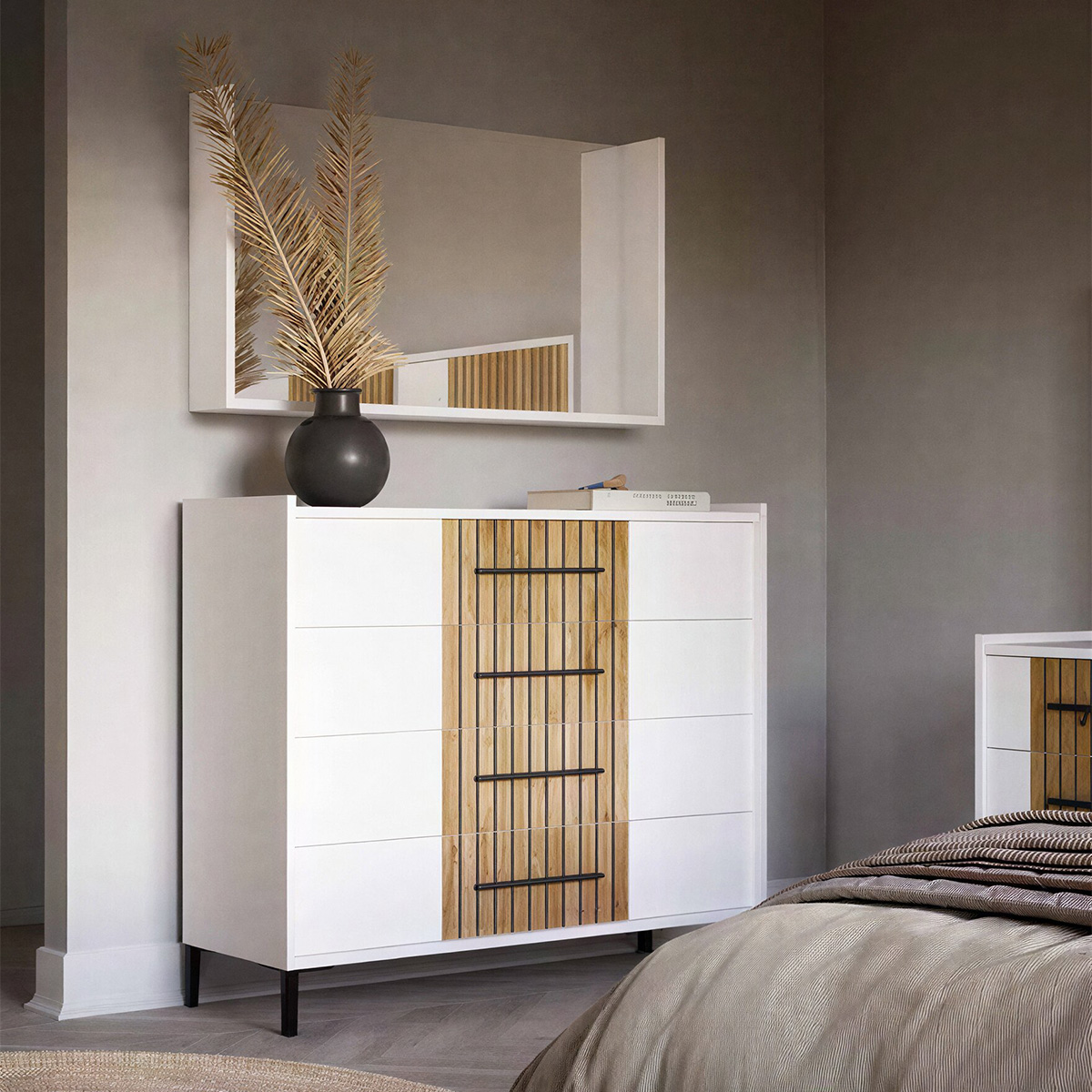 Dormitorio Moderno con cabecero, cómoda, espejo y mesitas / Mod. 2508 - Imagen 2