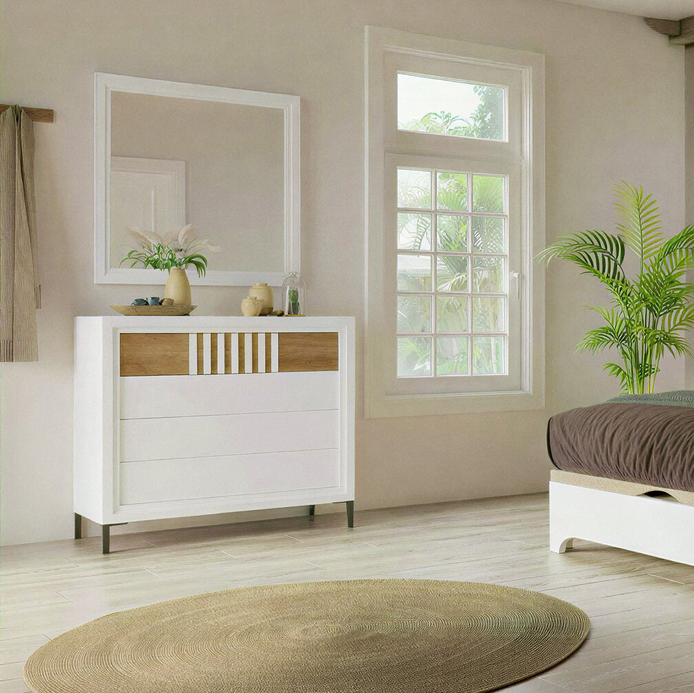 Dormitorio Moderno con Cómoda y Mesitas con Patas / Mod. 2510 - Imagen 3